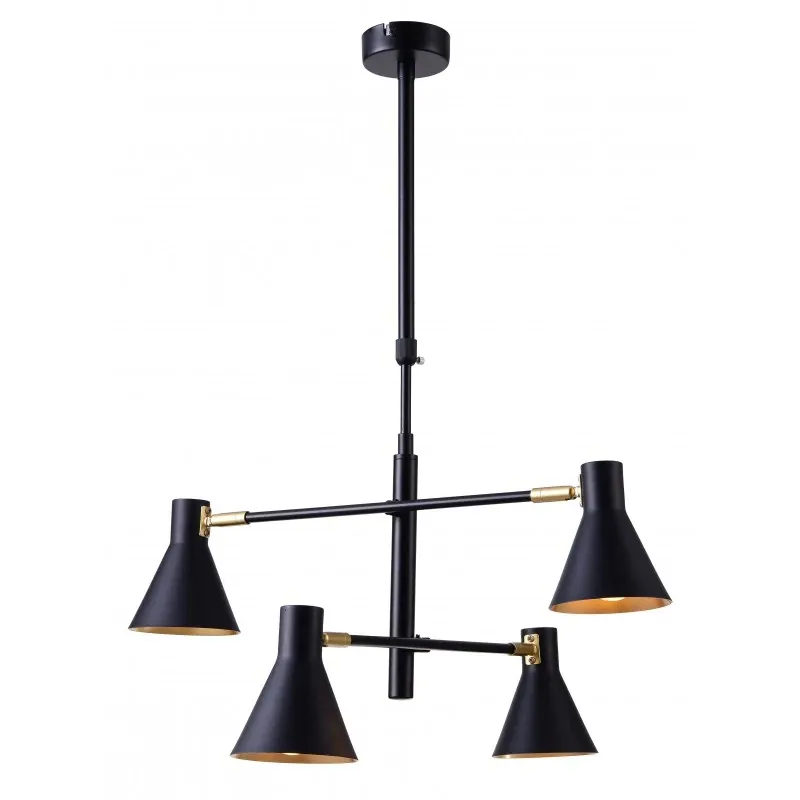 Sprawdź teraz LESS LAMPA WISZĄCA 4X40W E14 CZARNY MATOWY