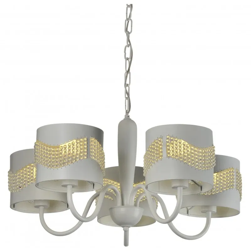 Premium ANTONIO LAMPA WISZĄCA 5X60W E27 BIAŁY