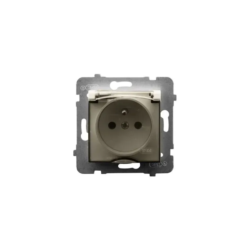 Gniazdo bryzgoszczelne z uziemieniem IP44 ECRU GPH-1UZ/m/27/d ARIA OSPEL Kup online