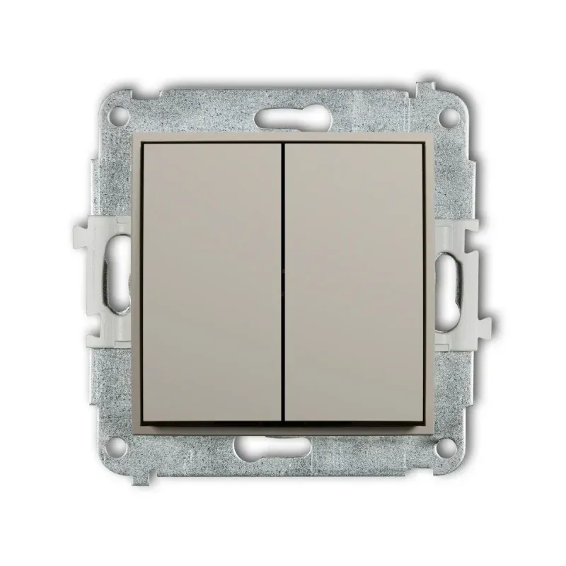 Oferta limitowana Schodowy włącznik podwójny kawa z mlekiem z serii Mini TAUPE