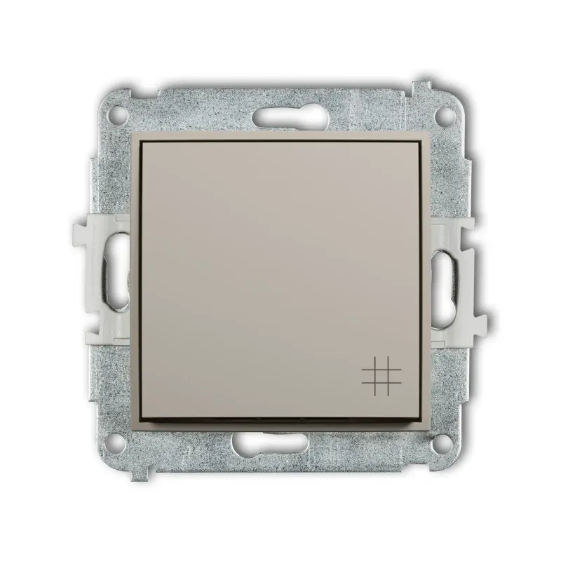 Krzyżowy włącznik kawa z mlekiem z serii Deco Mini TAUPE Ograniczona ilość