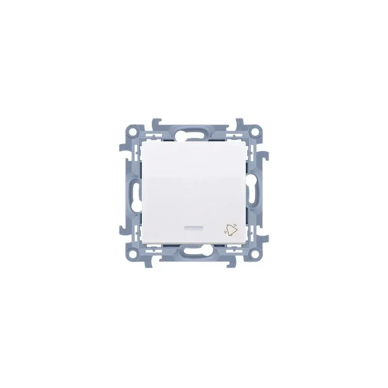 Biały przycisk dzwonek z podświetleniem LED Simon 10 CD1L.01/11 Kontakt-Simon Oferta