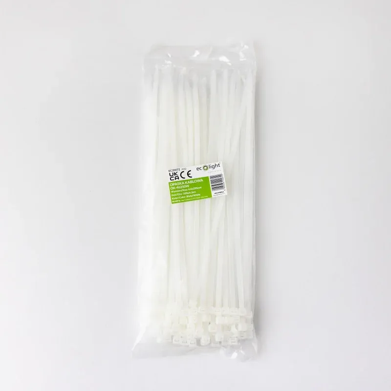 Oferta limitowana Opaska Kablowa Ok-46250W 4.6X250Mm Biała