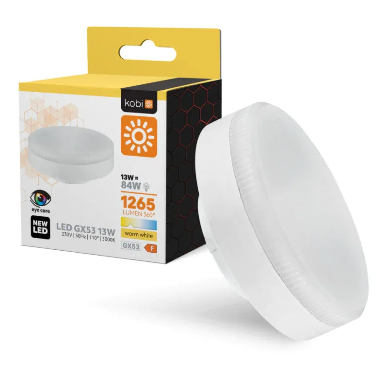 Hit sprzedaży Żarówka Led Gx53 13W 3000K Kobi