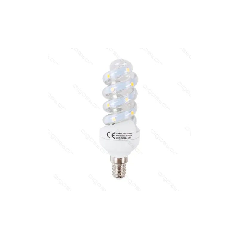 Bestseller Żarówka Led E14 5W 450Lm 3000K Spirala - Biała Ciepła