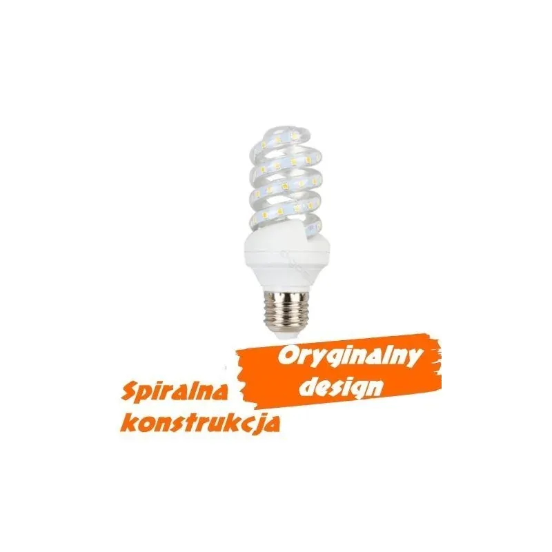 Tylko dziś Żarówka Led E27 9W 750Lm 3000K Spirala - Biała Ciepła