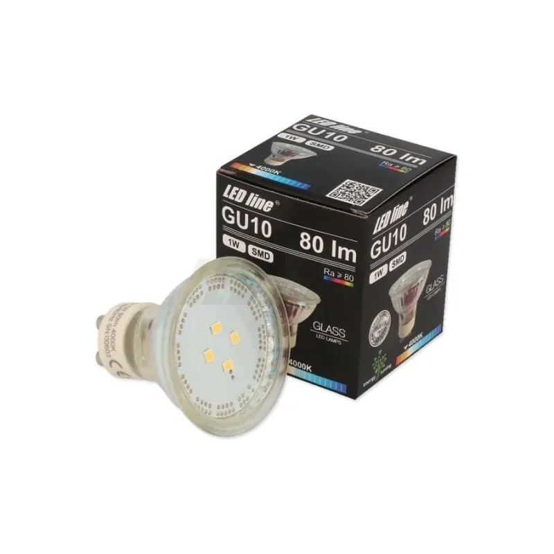 Led Line™ Gu10 1W 4000K 80Lm 220-260V Nie przegap