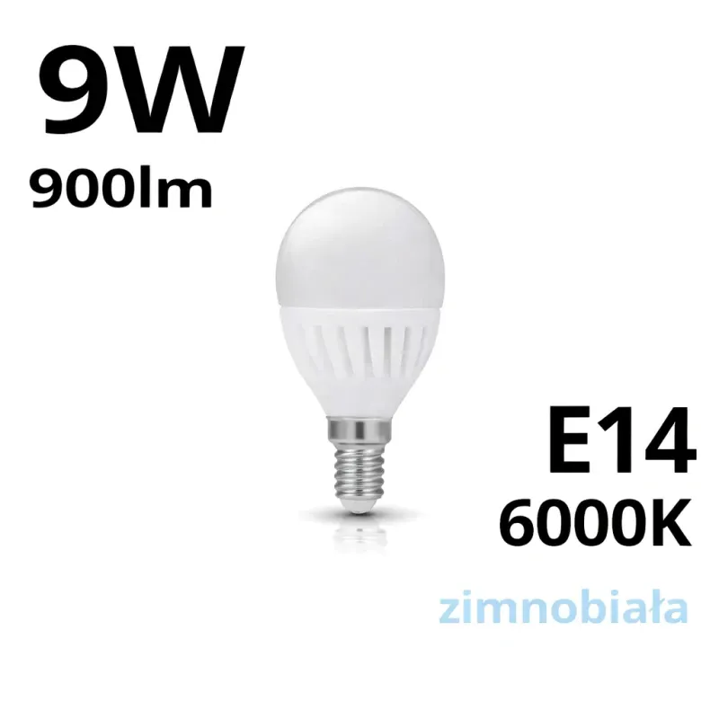 Żarówka Led E14 Premium 9W 900Lm - 6000K Dodaj do koszyka