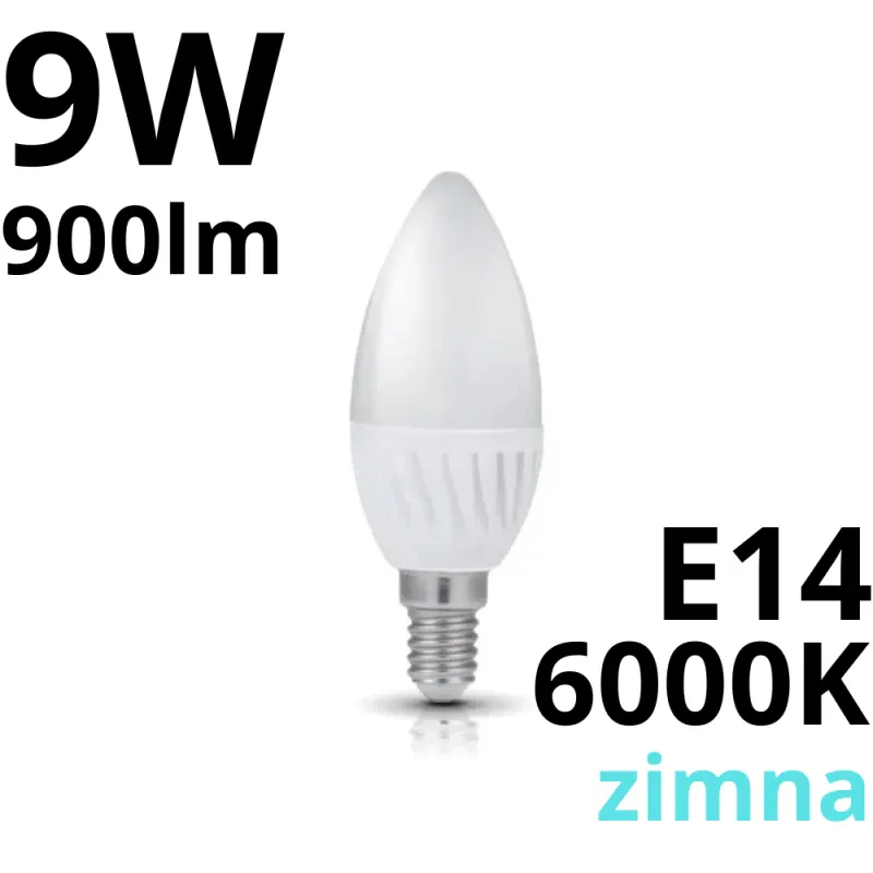 Szybka dostawa Żarówka Led E14 Sw Premium 9W 900Lm - 6000K