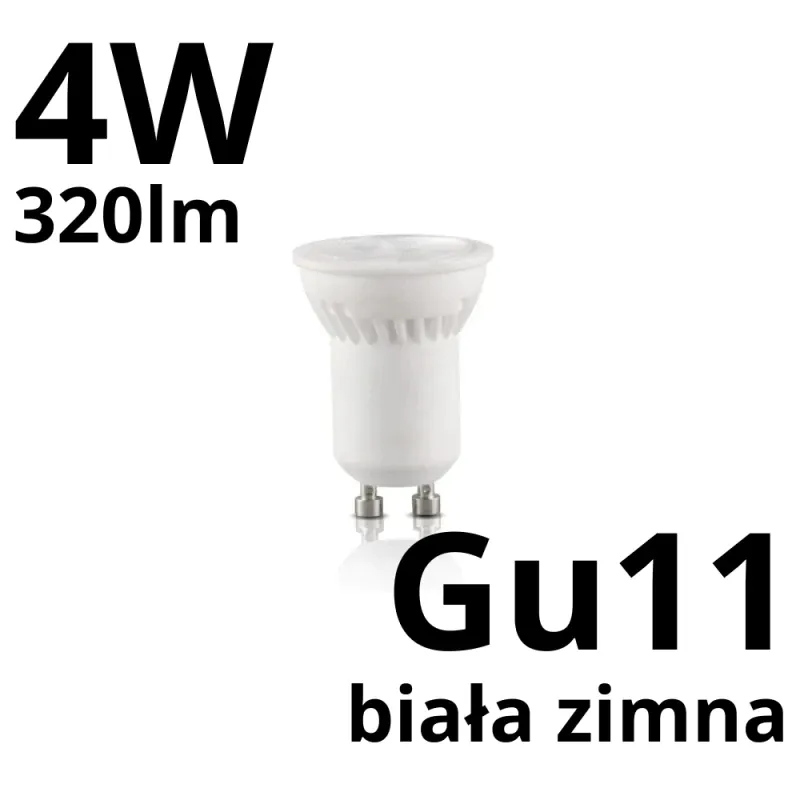 Żarówka Led Mr11 4W Gu10 Barwa Zimnobiała Premium