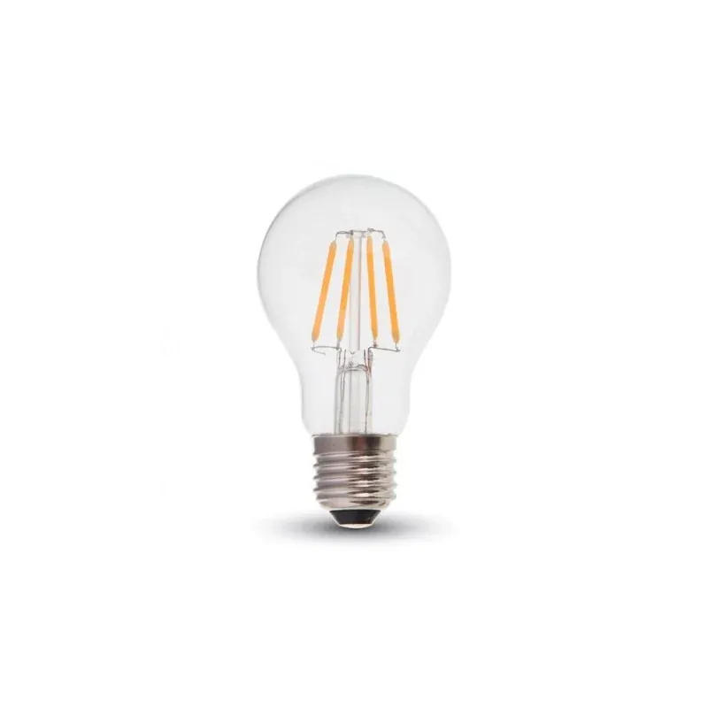 Najlepsza cena Żarówka Led V-Tac 4W Filament E27 A60 Przezroczysta Vt-1885 6400K 400Lm