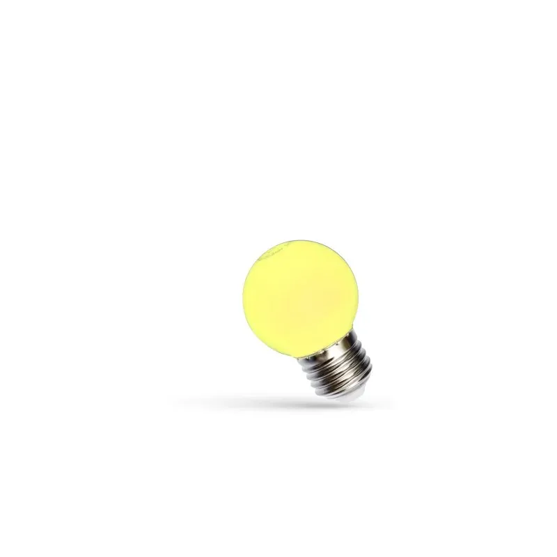 Wysoka jakość Żarówka Led E27 1W Kulka - Żółta