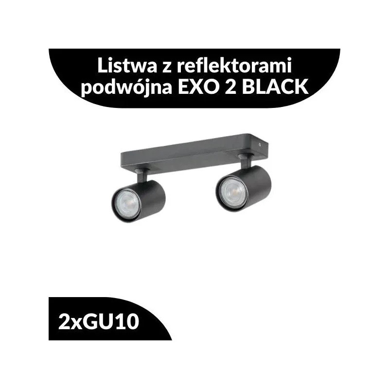 Obniżka ceny Listwa Z Reflektorami Podwójna Exo 2 Black