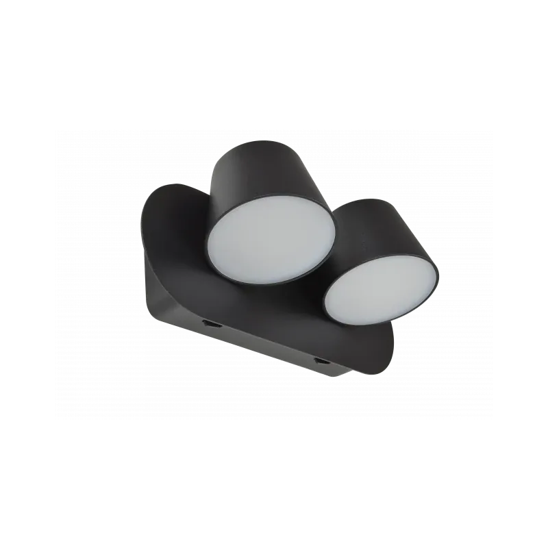 Kinkiet Czarny Podwójny 6W Ramona 2 Switch - 3000K Taniej