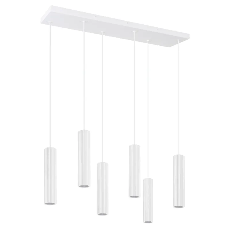 Lampa wisząca IVAR 6L biała LED 4000K TH.617 - Thoro Tylko dziś