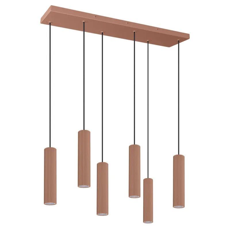 Cena promocyjna Lampa wisząca IVAR 6L Mocca LED 3000K TH.597 - Thoro