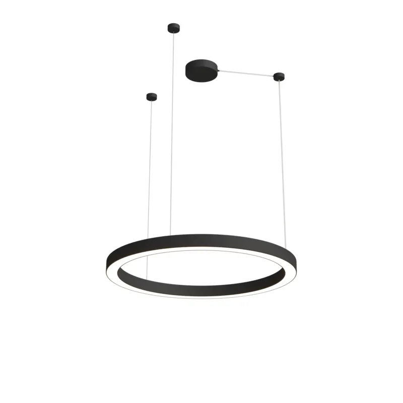 Okazja Żyrandol Aurum M Zmienna Barwa Światła LED czarny PL0116-90-CCT-BK – Yaskr