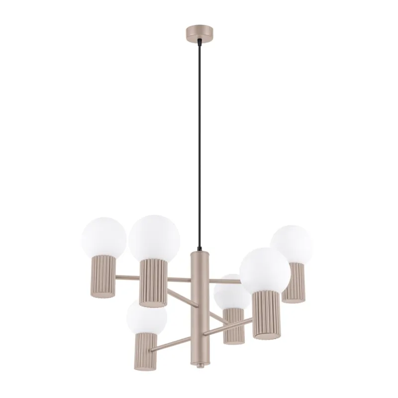 Żyrandol HALO 6 taupe SL.1836 - Sollux Wyprzedaż