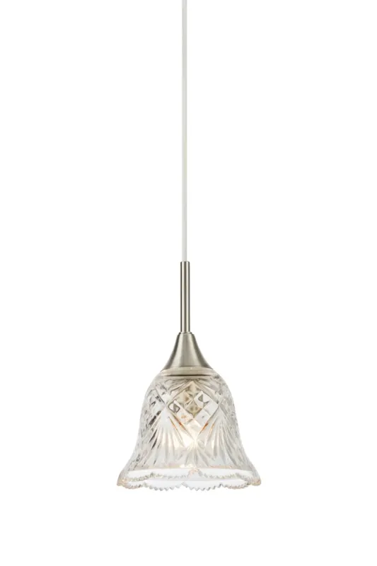 Oferta czasowa Lampa wisząca LUNA 1L Clear/Satin Nickel 109012 - Markslojd