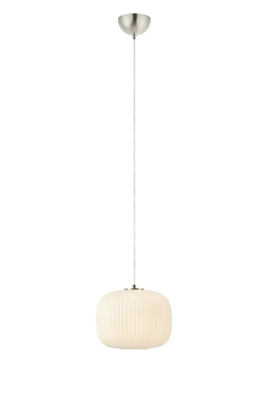 Rabat Lampa wisząca SOBER 1L White/Satin Nickel 109008 - Markslojd
