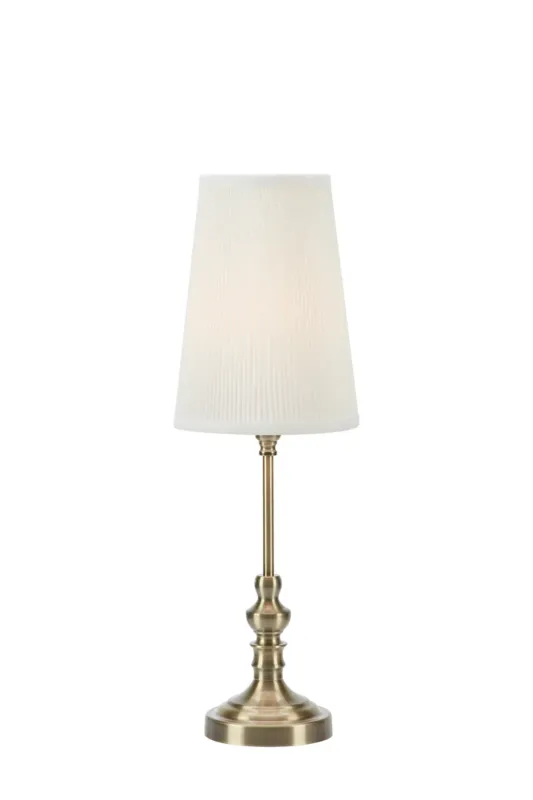 Super okazja Lampa stołowa NOBLE 1L 56cm Offwhite/Antique Brass 108969 - Markslojd