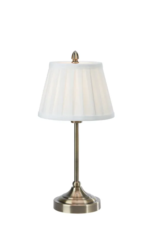 Wysoka jakość Lampa stołowa OXFORD 1L Offwhite/Antique Brass 108973 - Markslojd