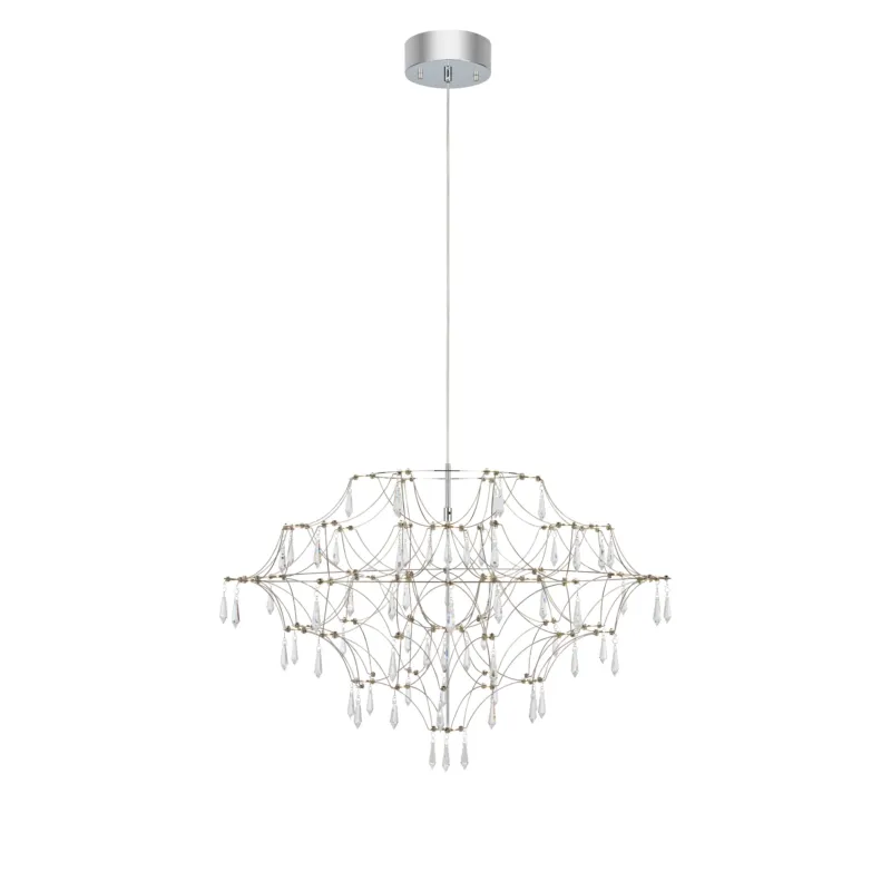 Żyrandol EFESOS 80cm Steel/Clear 108870 - Markslojd Kup teraz
