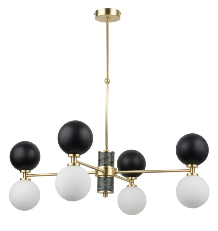 Lampa wisząca do salonu ERBA z designerskim kloszem ERB-ZW-4 - Kutek Ostatnia szansa