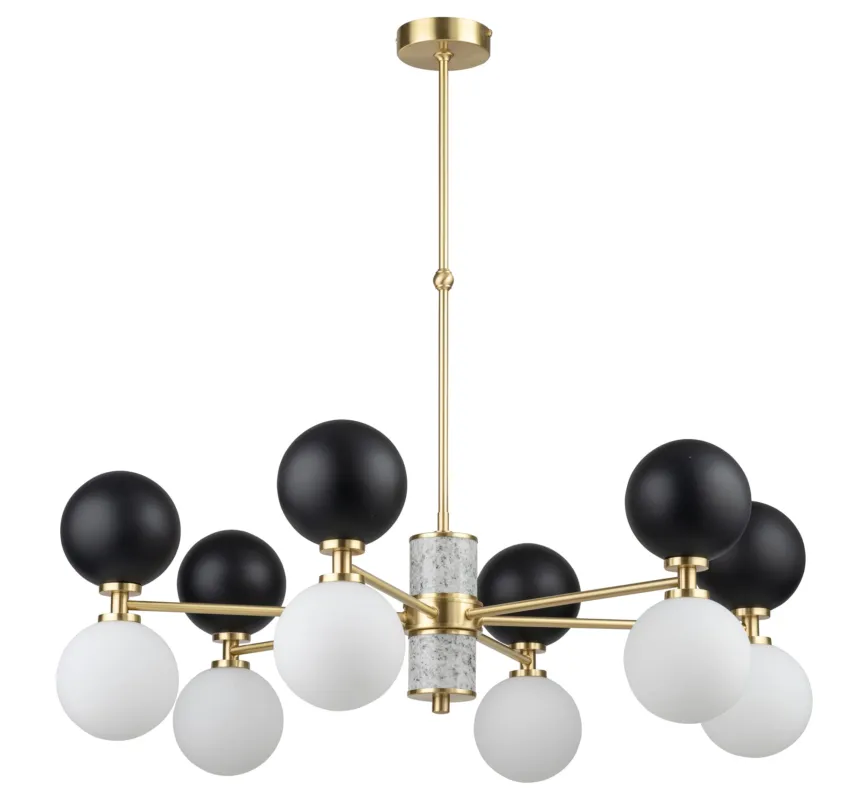 Lampa wisząca do salonu ERBA z designerskim kloszem ERB-ZW-6 - Kutek Wyjątkowa oferta
