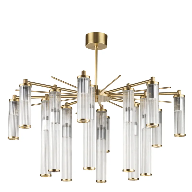 Żyrandol SALETTO designerskie ryflowane klosze SAL-PL-16() Kutek Łatwy zwrot