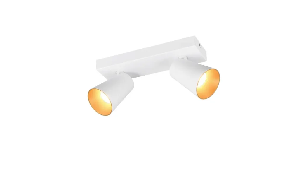 Lampa sufitowa biało-złota 2 reflektory 817100231 - Trio Wysoka jakość