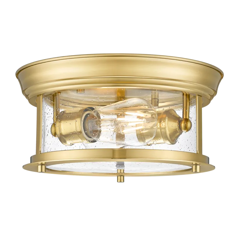 Ostatnie sztuki Plafon mosiężny szklany 2-punktowy C02309BR z serii WARWICK - Cosmo Light