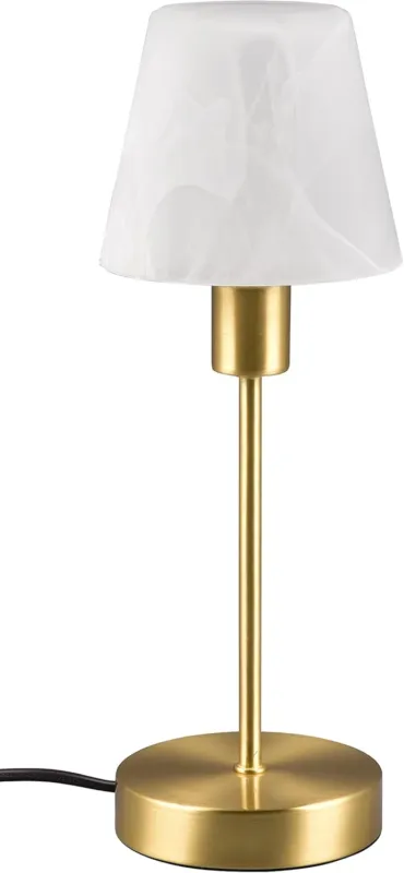 Lampa stołowa mosiądz mat z włącznikiem dotykowym LUIS II 595700108 – Trio Premium