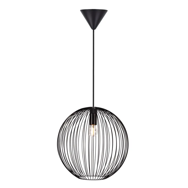 Tani Lampa wisząca BERONI Nordlux 1xE27 60W Metal Czarny NO2213303003 - Nordlux