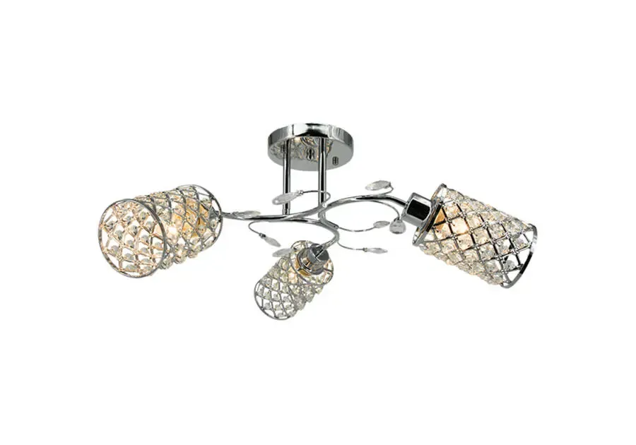 Lampa sufitowa chromowana szklana 3-punktowa 8270/3 8C z serii Santiago - Lampy Elem Wyjątkowa oferta