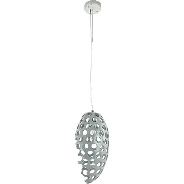 Lampa wisząca szara ażurowa z tworzywa 6731/1 GR z serii Kalisto - Lampy Elem Do wyczerpania zapasów