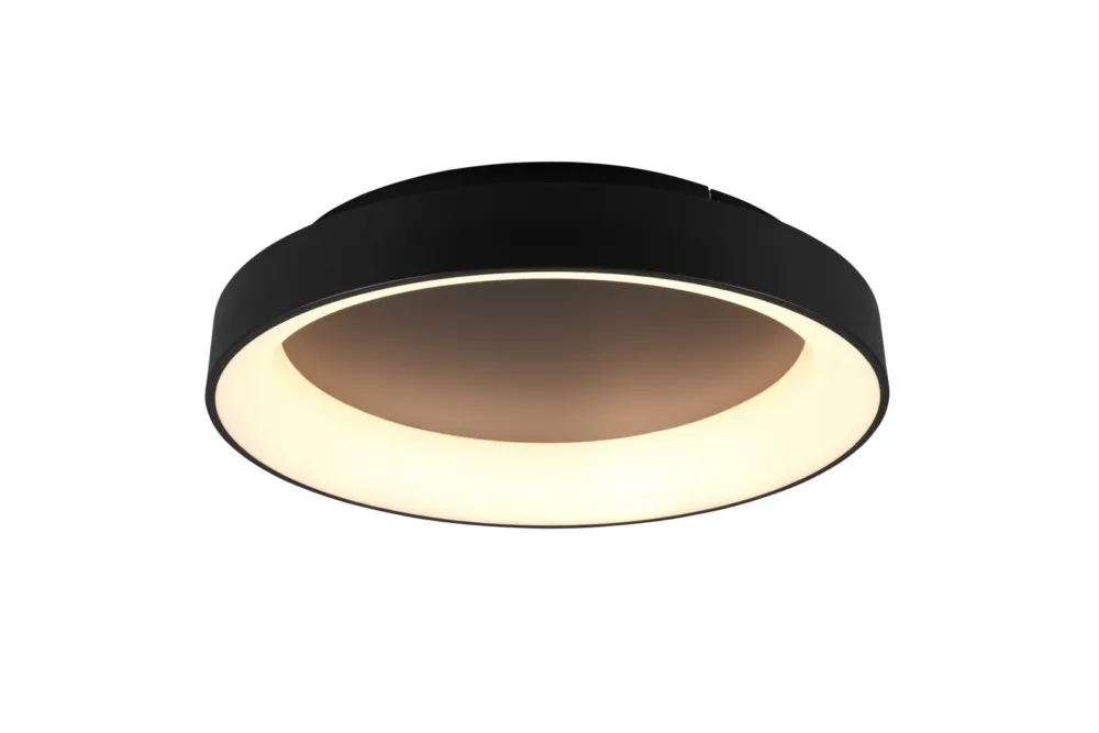 Lampa sufitowa czarna plafon na pilota LED 48W CCT+DIM GIRONA 671290132 - Trio Bestseller