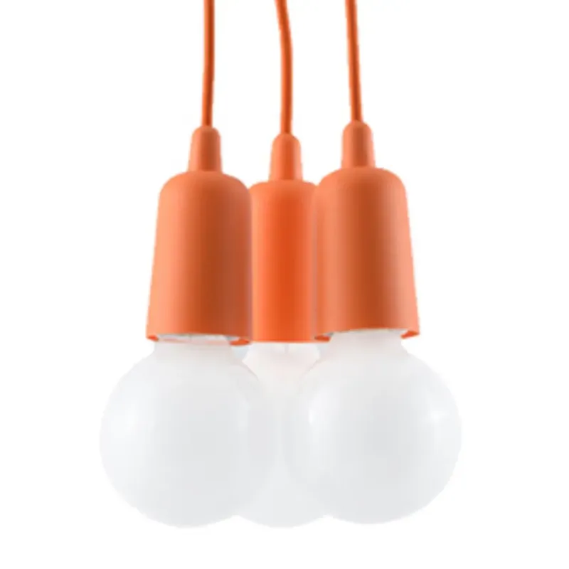 Ostatnia szansa Lampa wisząca DIEGO 3 pomarańczowy SL.0585 - Sollux