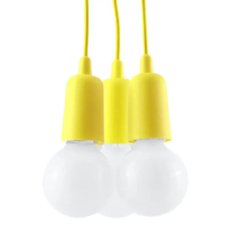 Lampa wisząca DIEGO 3 żółta SL.0579 - Sollux Sprawdź teraz