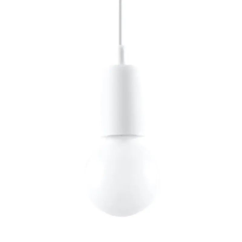 Dodaj do koszyka Lampa wisząca DIEGO 1 biała SL.0569 - Sollux