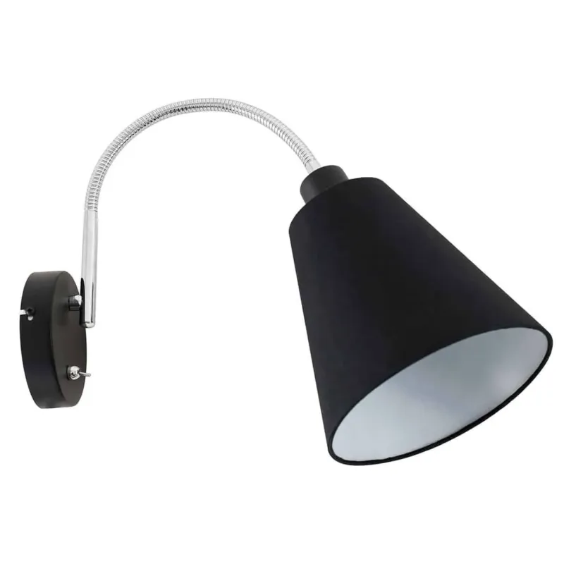 Kinkiet czarny z giętkim ramieniem WL-76382-1-BL z serii Tonia - Lampy Italux Ograniczona ilość