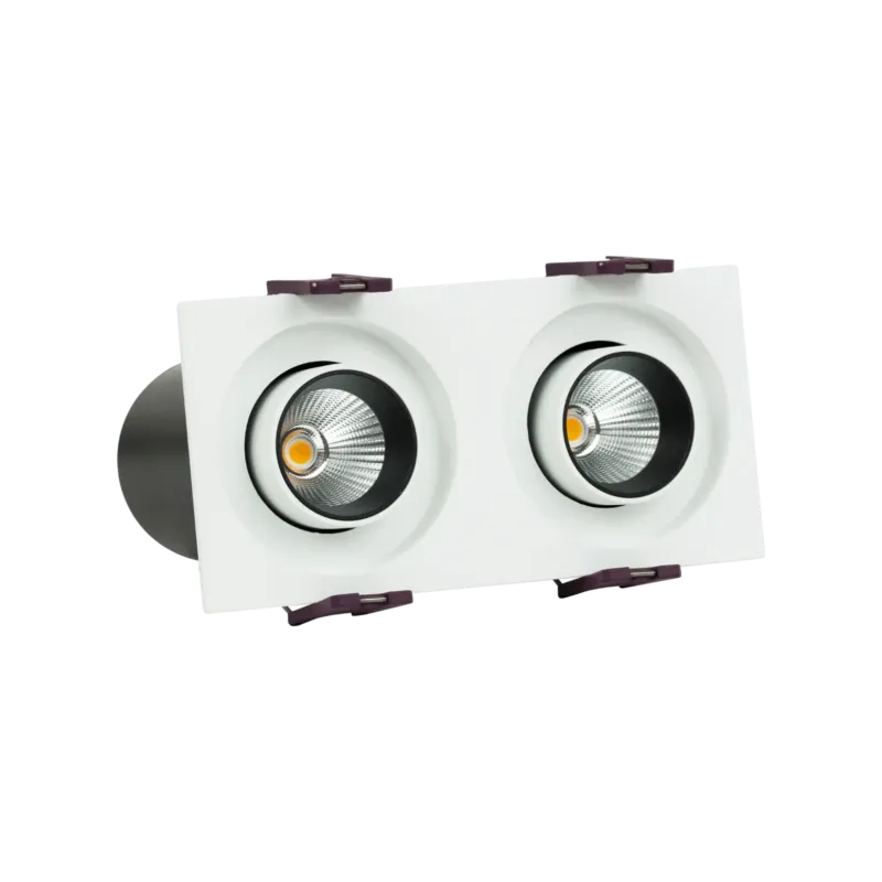 Lampa wpuszczana DELLE DUE 6W 24° 3000K biała 457228 - LOONARI Nie przegap