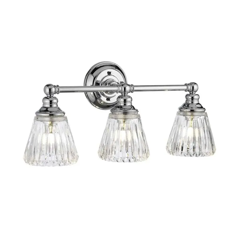 Wyjątkowa oferta Kinkiet designerski Keynes polerowany chrom QN-KEYNES3-BATH - Quintiesse