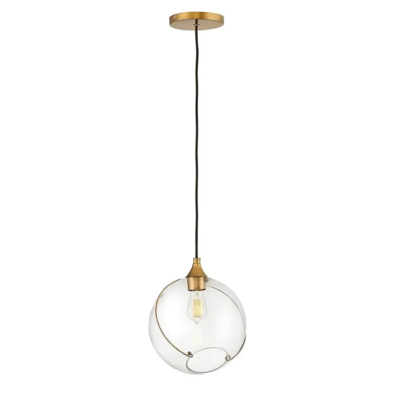 Dodaj do koszyka Lampa loft wisząca Skye stary mosiądz QN-SKYE-1P - Quintiesse