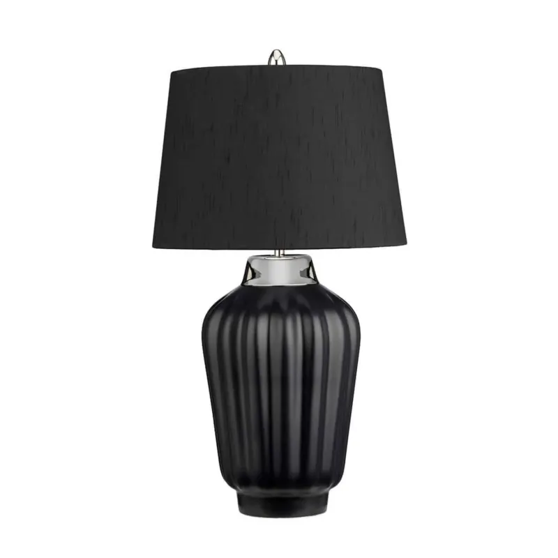 Kup teraz Lampa stołowa Bexley czarna/ polerowany nikiel QN-BEXLEY-TL-BKPN - Quintiesse