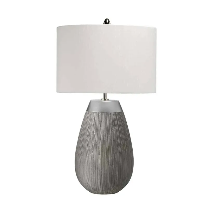 Super okazja Lampa stołowa Harrow jasnoszara QN-HARROW-TL - Quintiesse