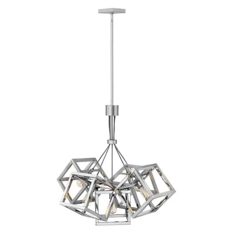 Lampa stylowa wisząca Ensemble polerowany nikiel QN-ENSEMBLE5P-PN - Quintiesse Kup teraz