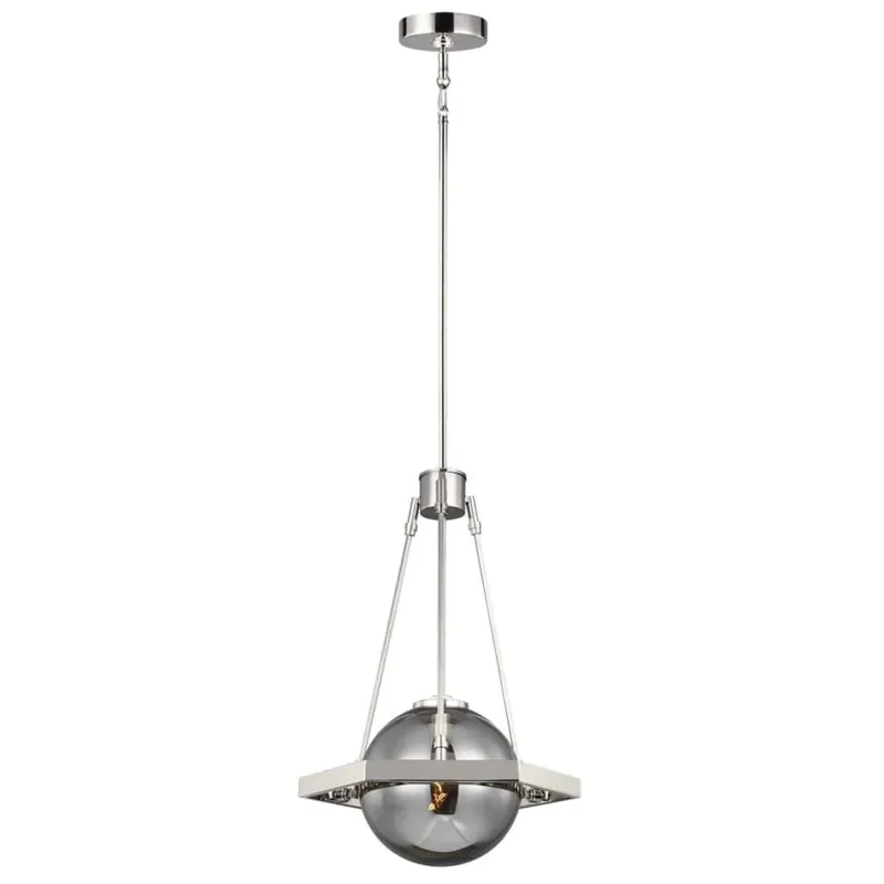 Do wyczerpania zapasów Lampa stylowa wisząca Harper polerowany nikiel QN-HARPER-1P - Quintiesse