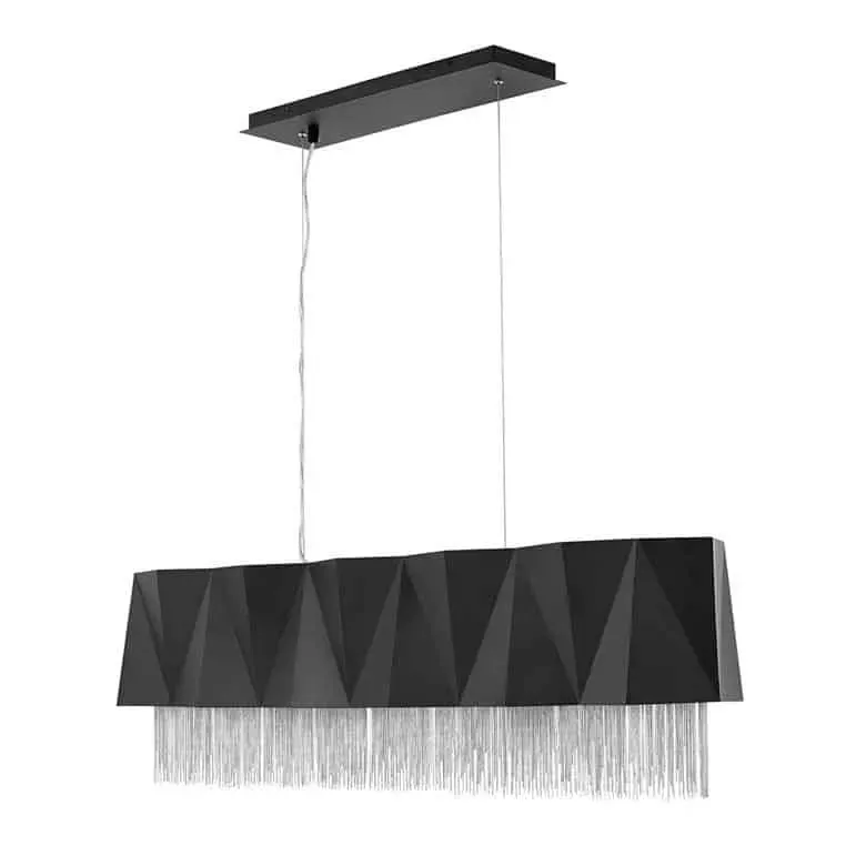 Lampa wisząca metalowa czarno-srebrna 6-punktowa HK-ZUMA-ISLE-SBS z serii ZUMA - Elstead Lighting Tylko do końca tygodnia