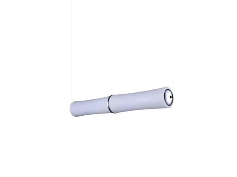 Azzardo Lampa wisząca biała z tworzywa z chromem AZ1900 z serii BAMBOO Promocja